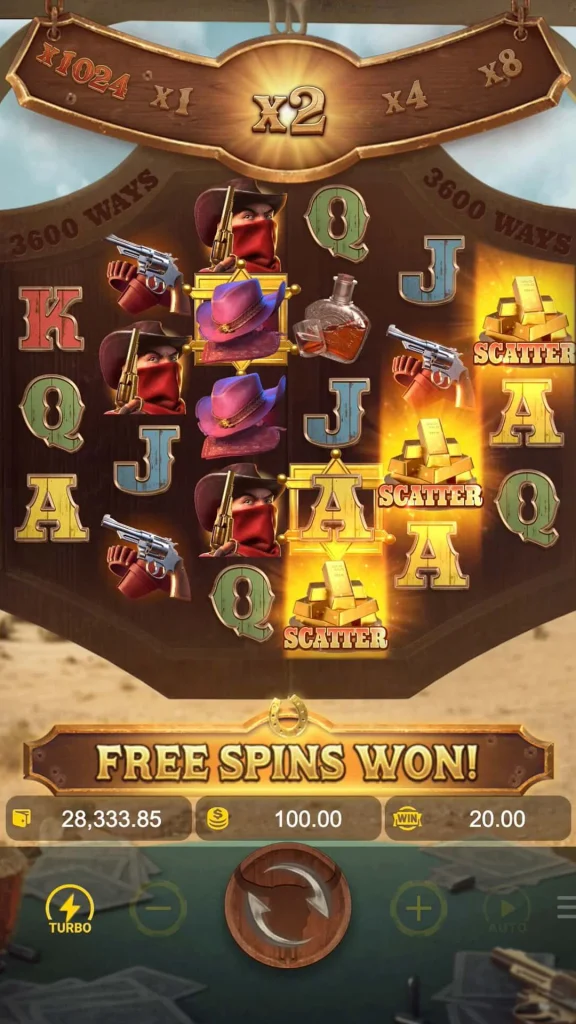 screen shot free spin won wild bounty showdown