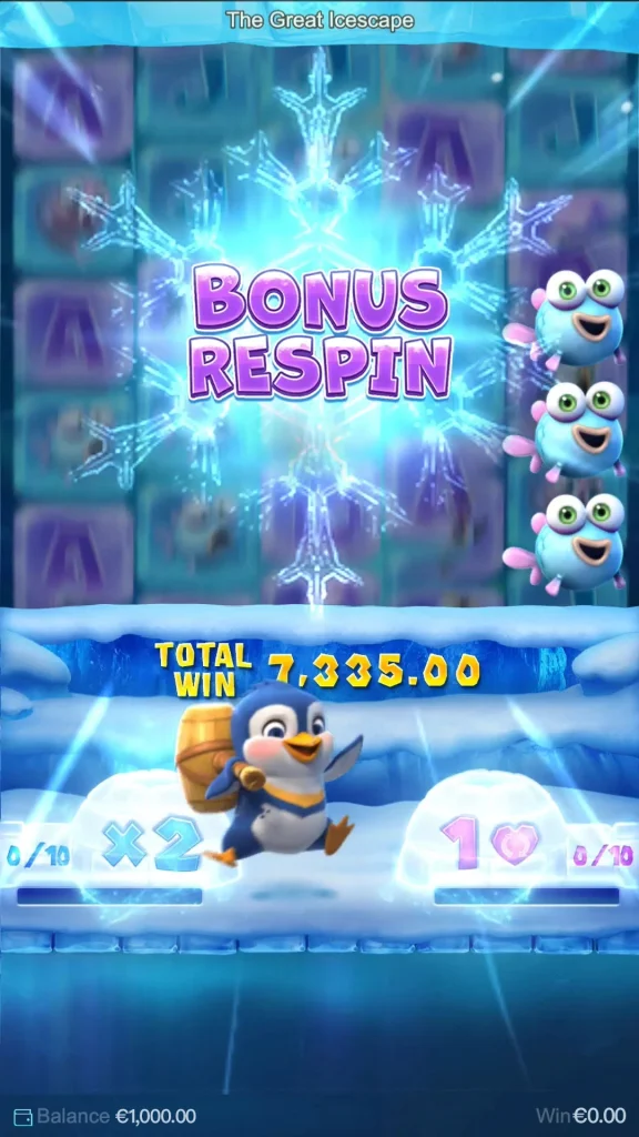 the great ice scape bonus feature nagagames59