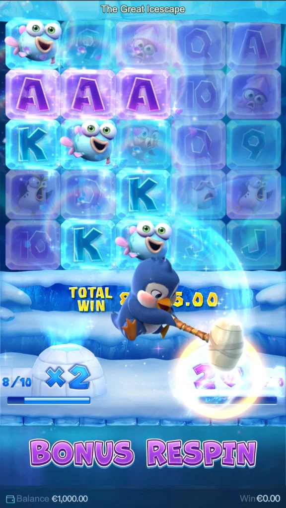 The Great Icescape Bonus Respin Feature3