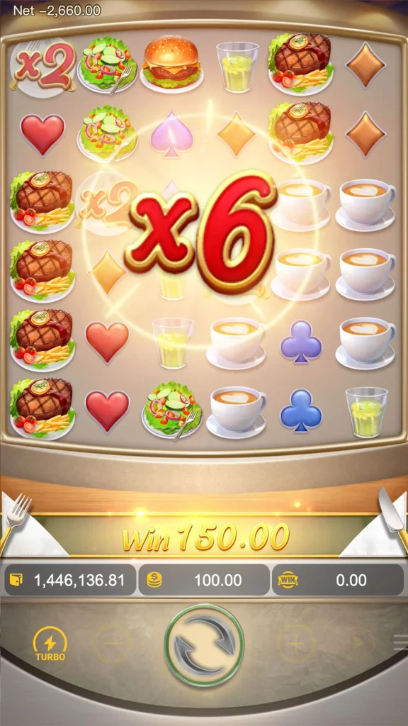 diner delights multiplier symbol 2