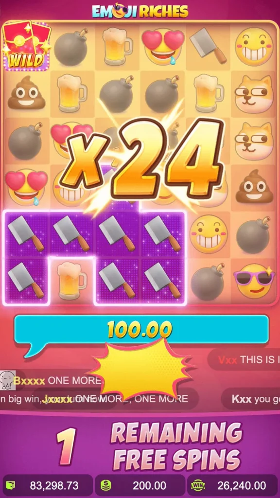 emoji riches main free spins 3