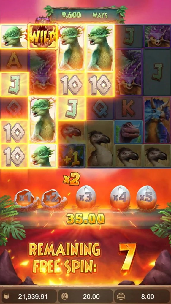 jurassic kingdom free spins 3