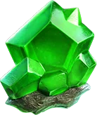 galactic gems green crystal